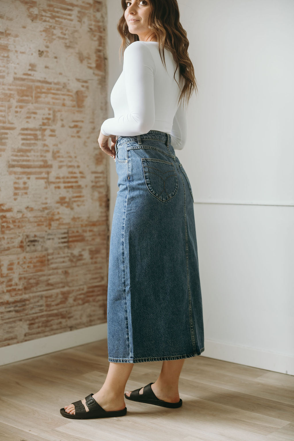 Chicago Skirt Lyocell Blue