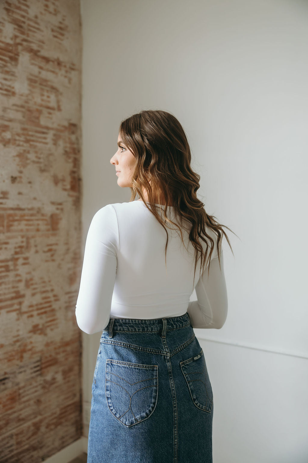 Mariana Scoop Neck Long Sleeve Bodysuit