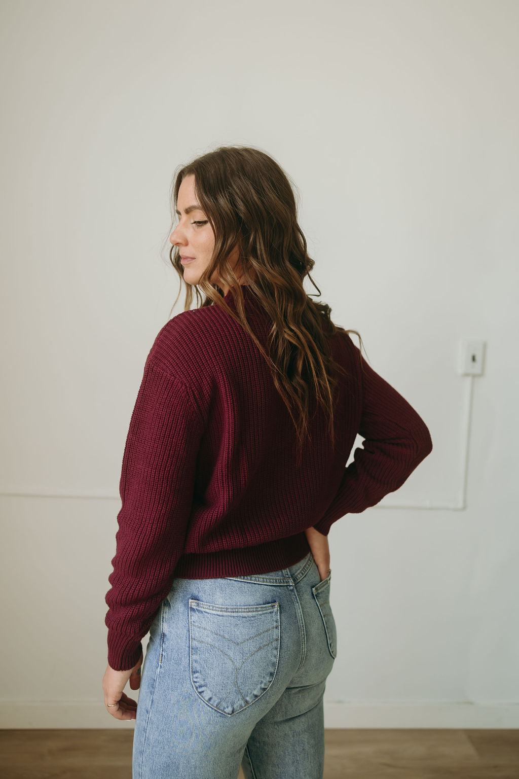 Mikala Sweater - Burgundy