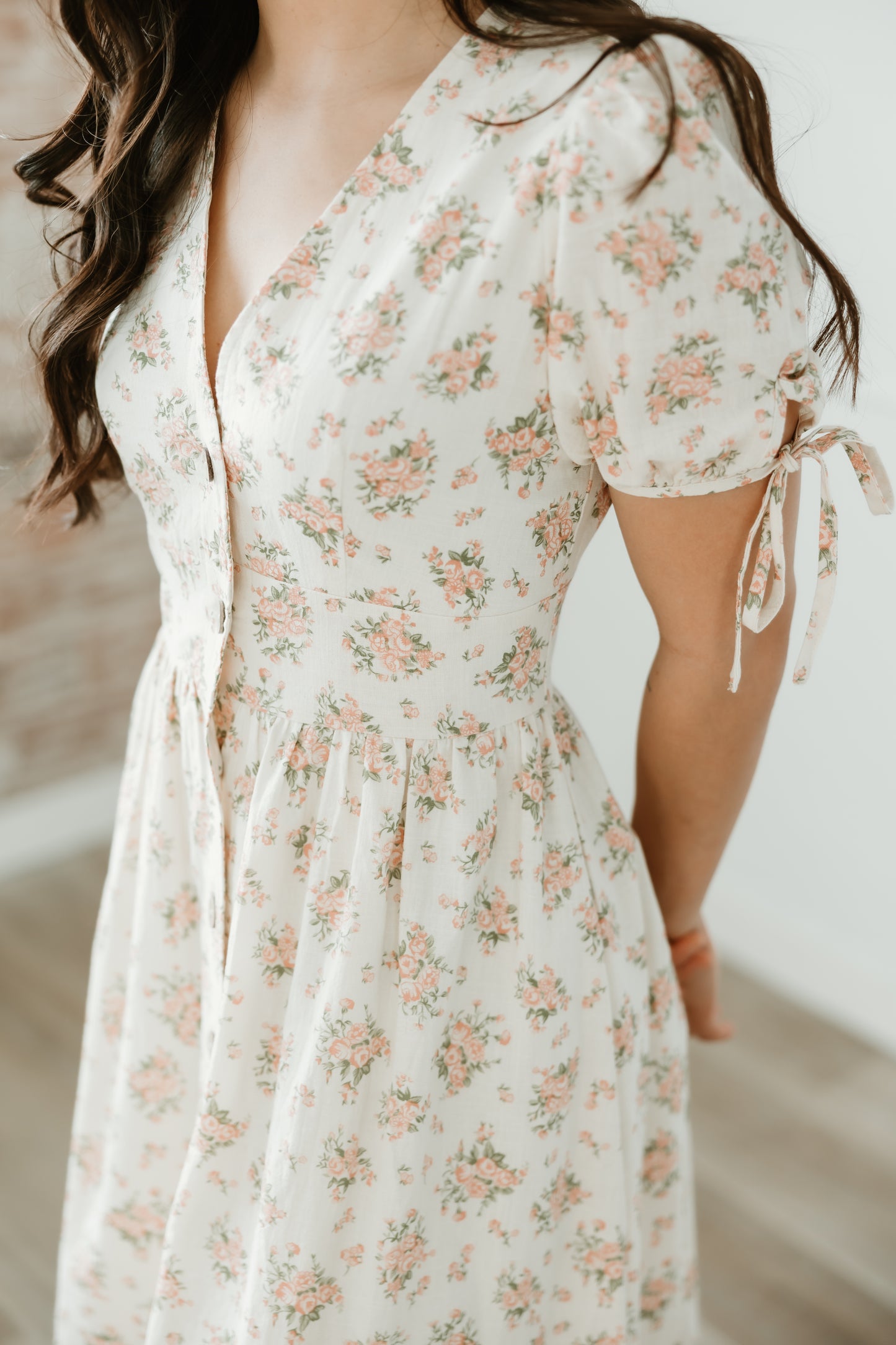 Lilly Button Up Midi Dress