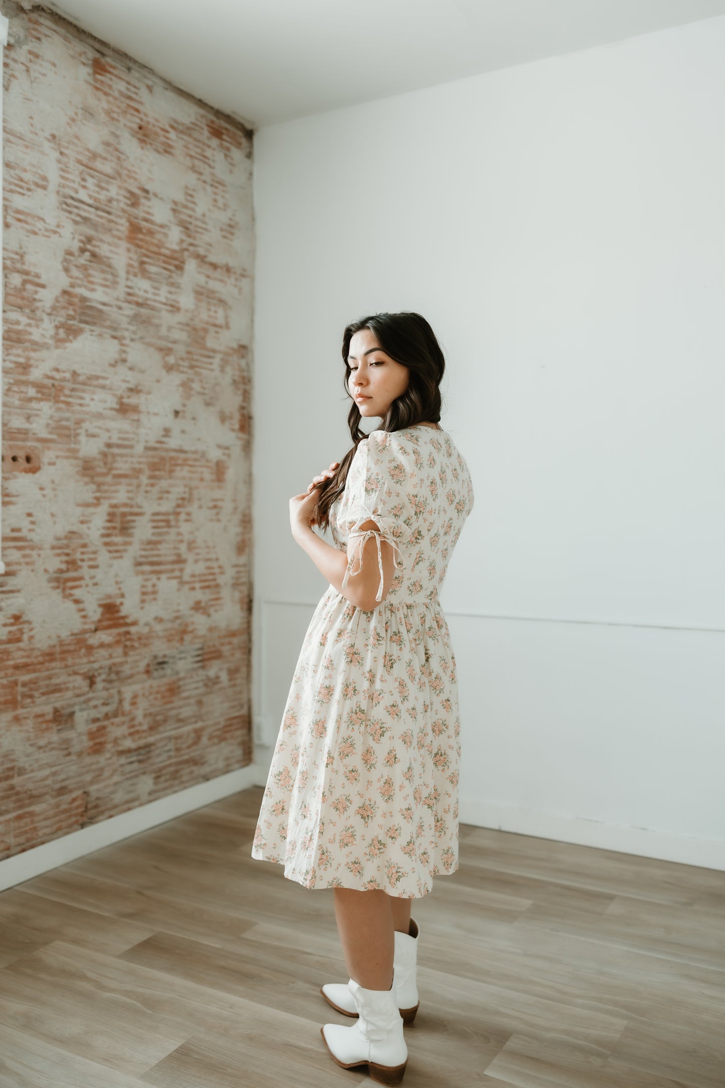 Lilly Button Up Midi Dress