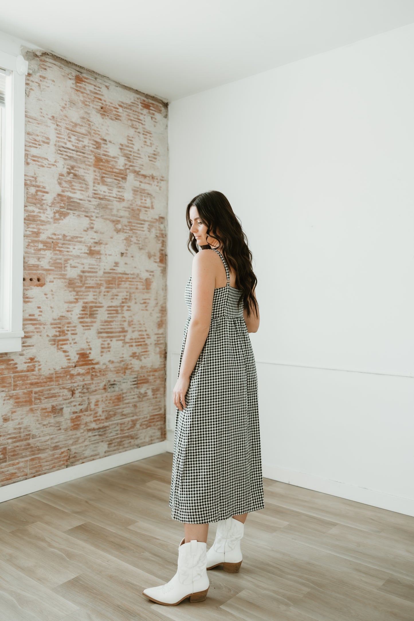 Alina Button Up Midi Dress