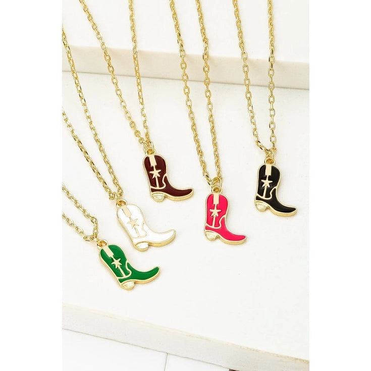 Cowboy Boot Necklace