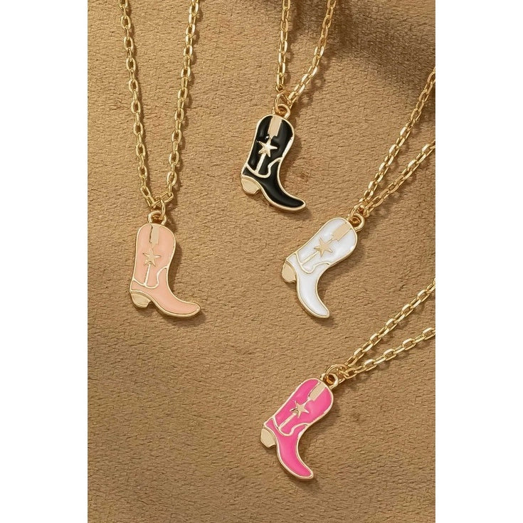 Cowboy Boot Necklace