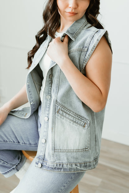 Morgan Denim Vest