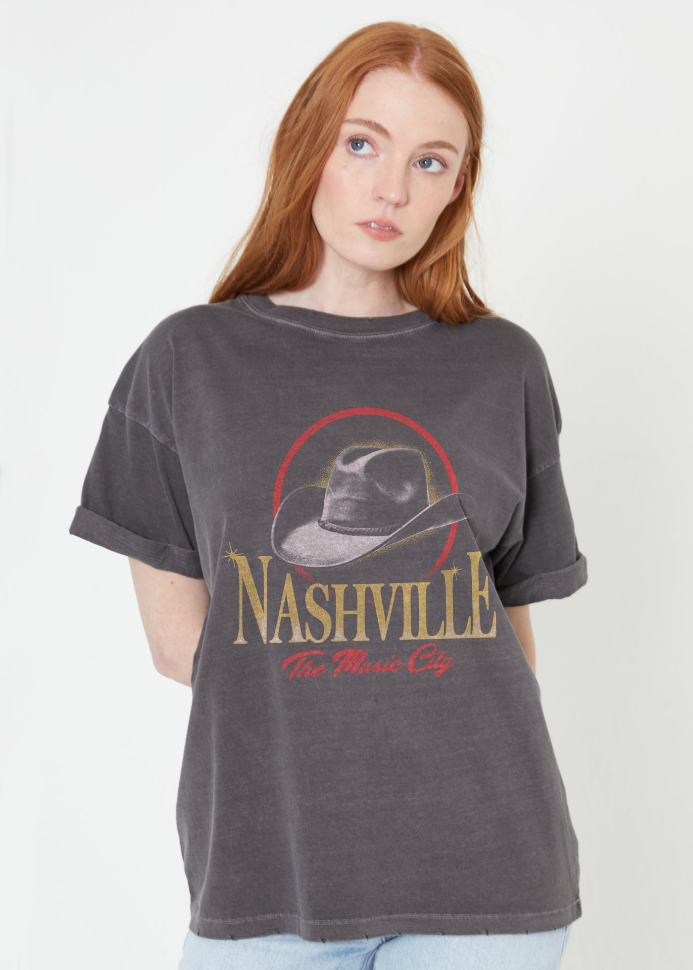 Nashville Hat Boyfriend Tee