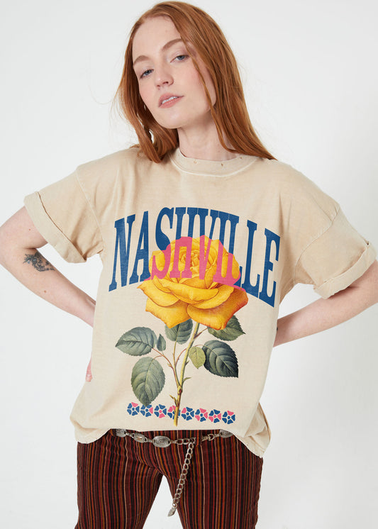 Nashville Rose Boyfriend Tee